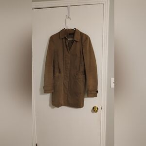 Joseph Womens 100% Cotton Buttoned Collared Coat Sz 38 US Sz 6